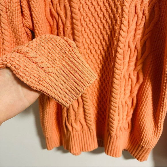 Aritzia | Sunday Best Peach Knit Sweater Oversized - Picture 7 of 13